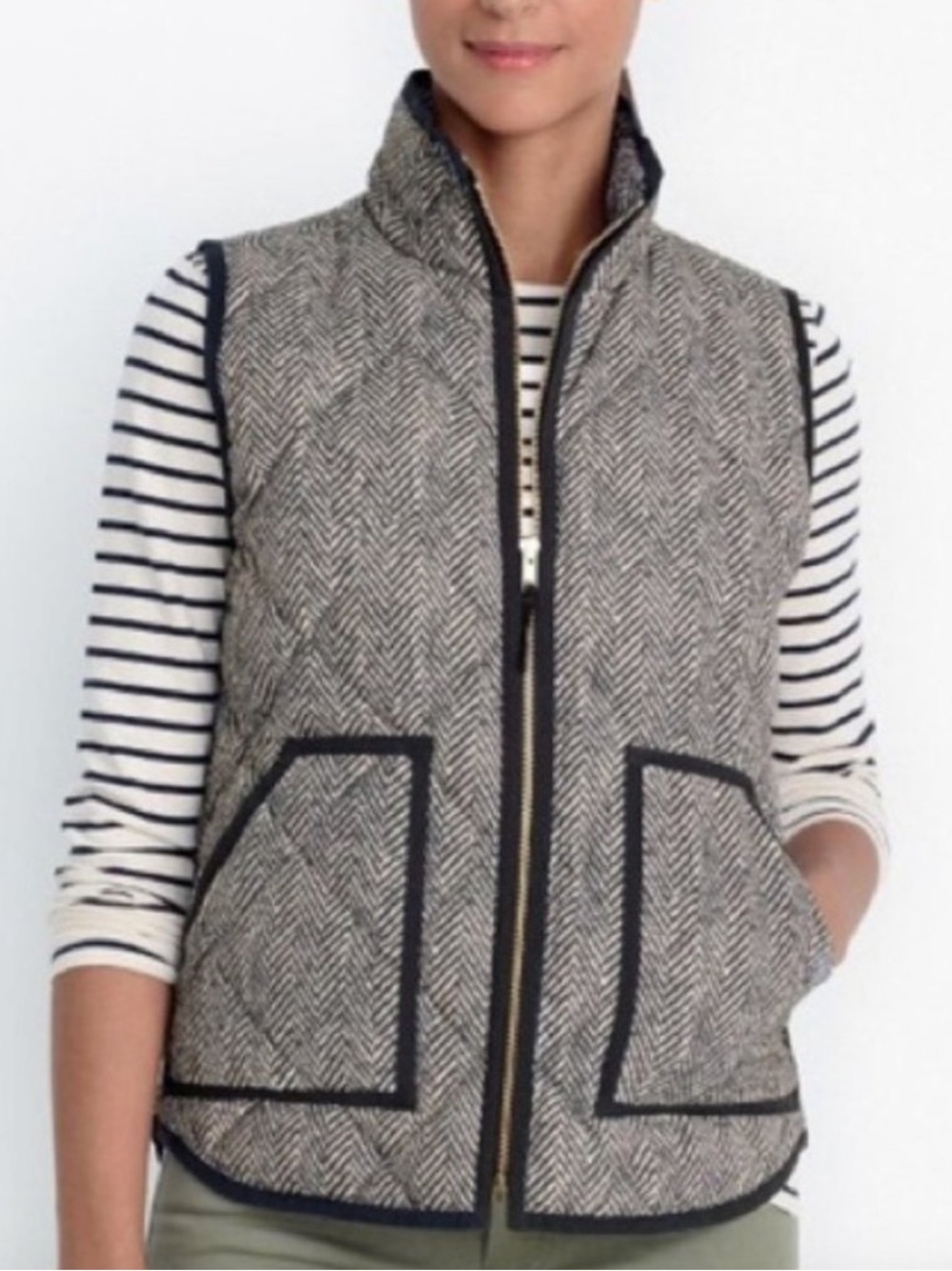 J. Crew Herringbone Vest